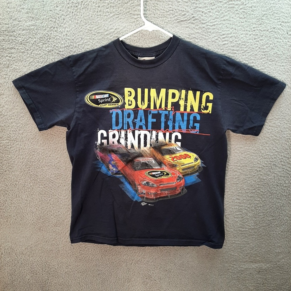 Winners Circle Shirt Adult Medium Blue Nascar Stock‎ Car Racing Graphic Tee Y2K